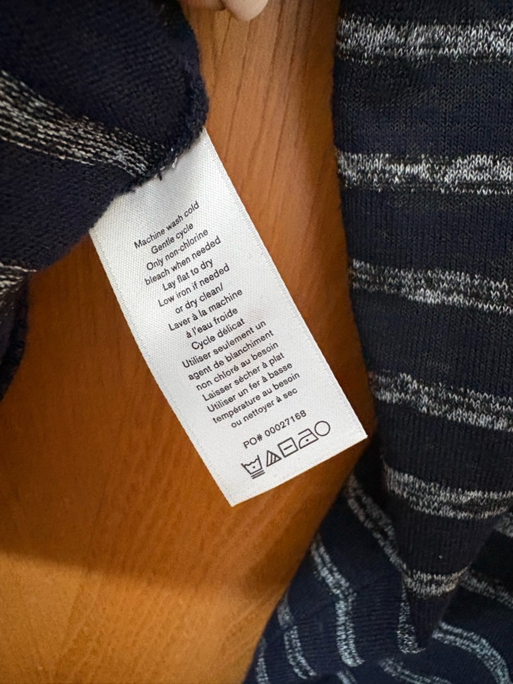 Rag & Bone Navy Crewneck stripe Sweater M - Picture 7 of 9